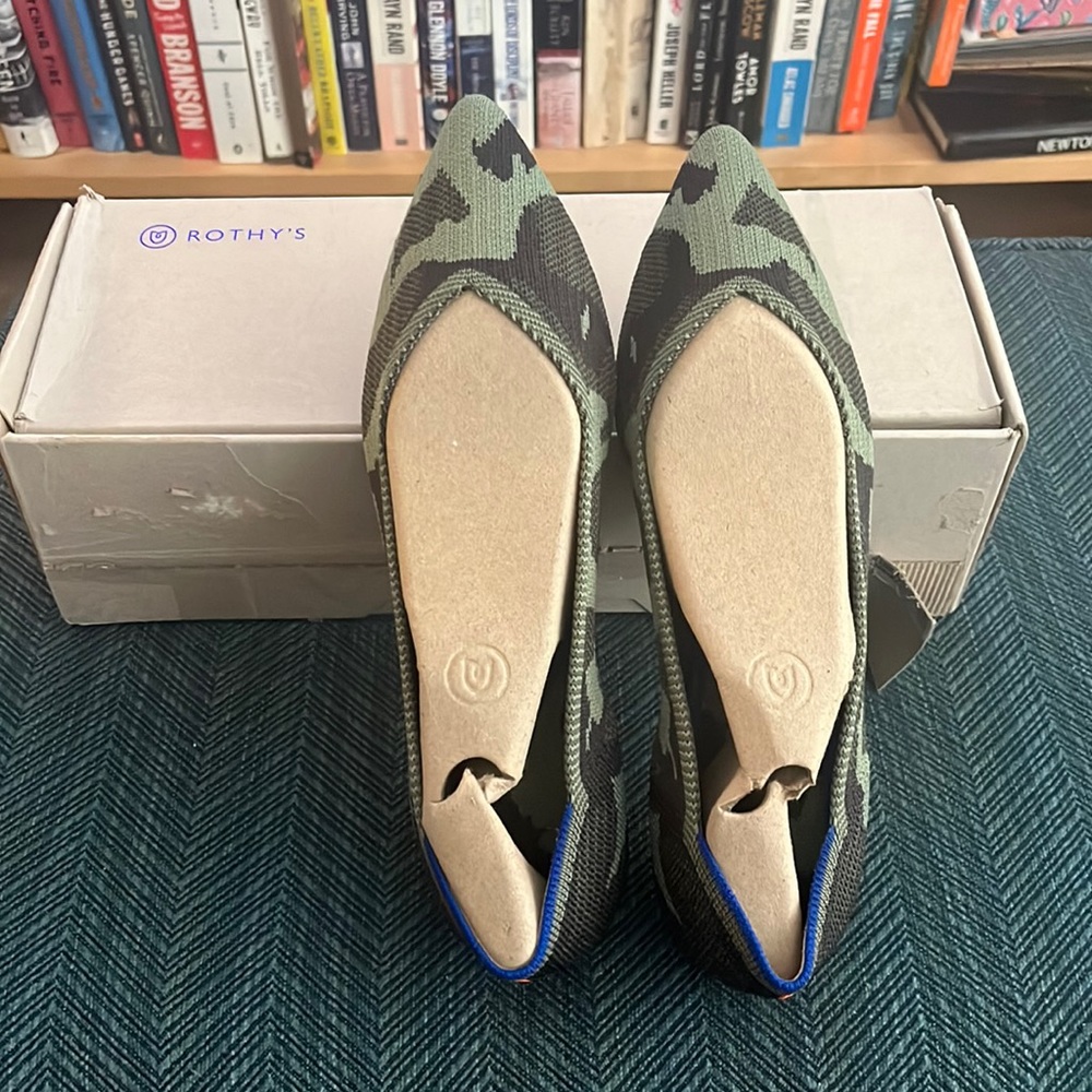 Rothy’s Camo Points With Orange Stripe - image 4